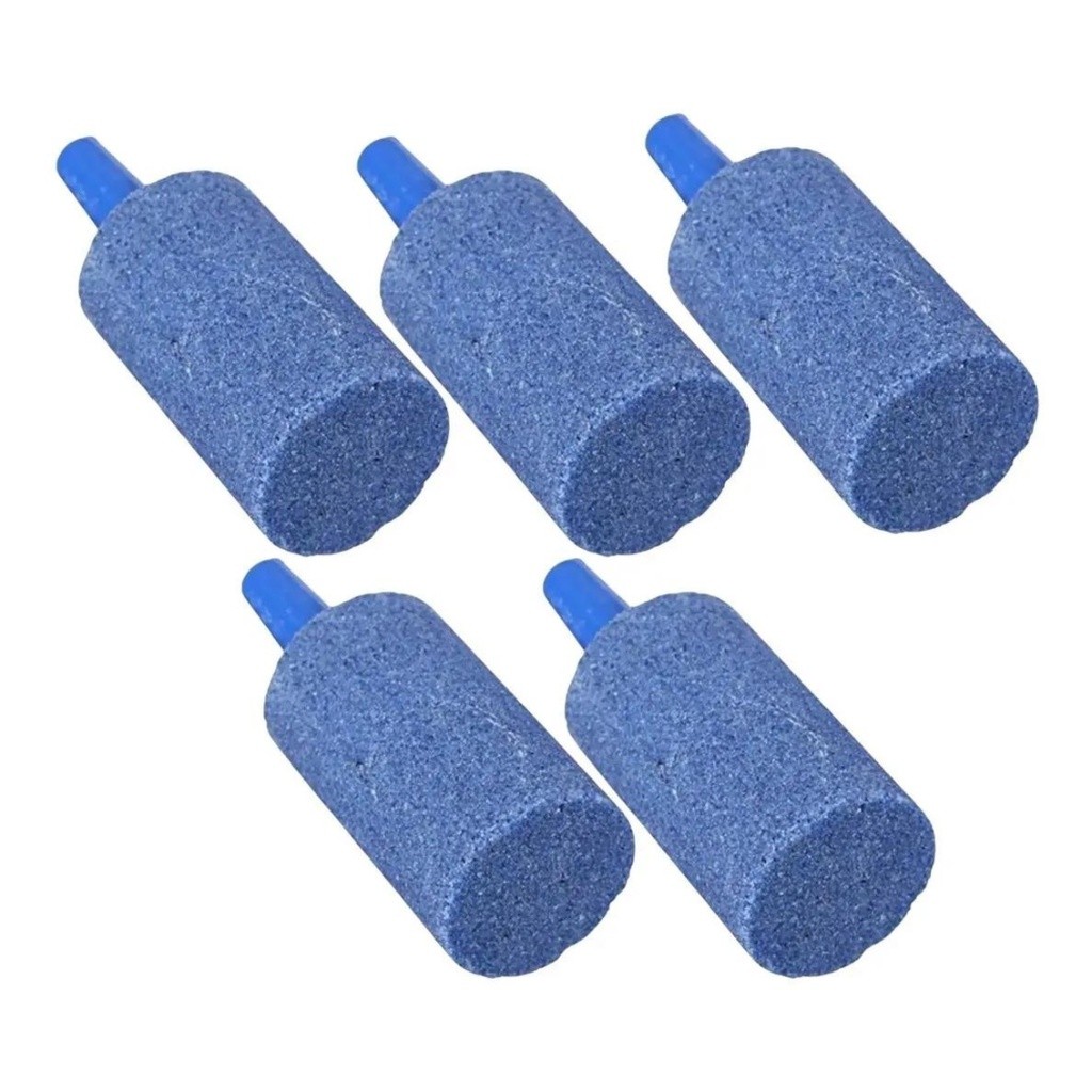 Kit 5x Pedra Porosa Aleas Jeneca Para Compressor De Ar Oxigenação Para Aquario