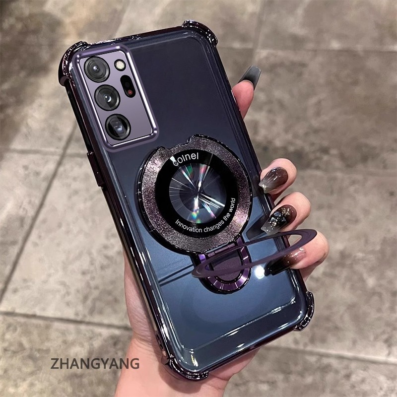 Capa Para Samsung NOTE 20 ULTRA Transparente Espessante Banhada De Silicone À Prova De Choque Telefone CCCCA9 em Oferta na Shopee