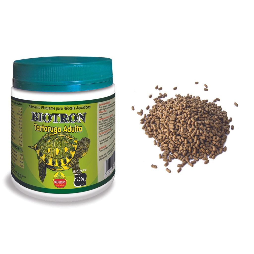 2 Unidades Aquazoo Tartaruga Adulto 250g Biotron