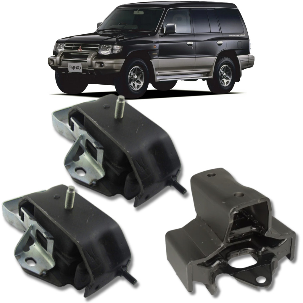KIT 03 COXIM CALÇO DO MOTOR CÂMBIO PAJERO FULL 2.8 1992 1993 1994 1995 1996 1997 1998 1999 2000 AUTOMÁTICO