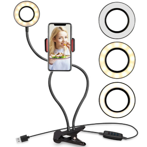 Ring Light Suporte Para Celular Controle Luminária Led Live PROMOÇÃO