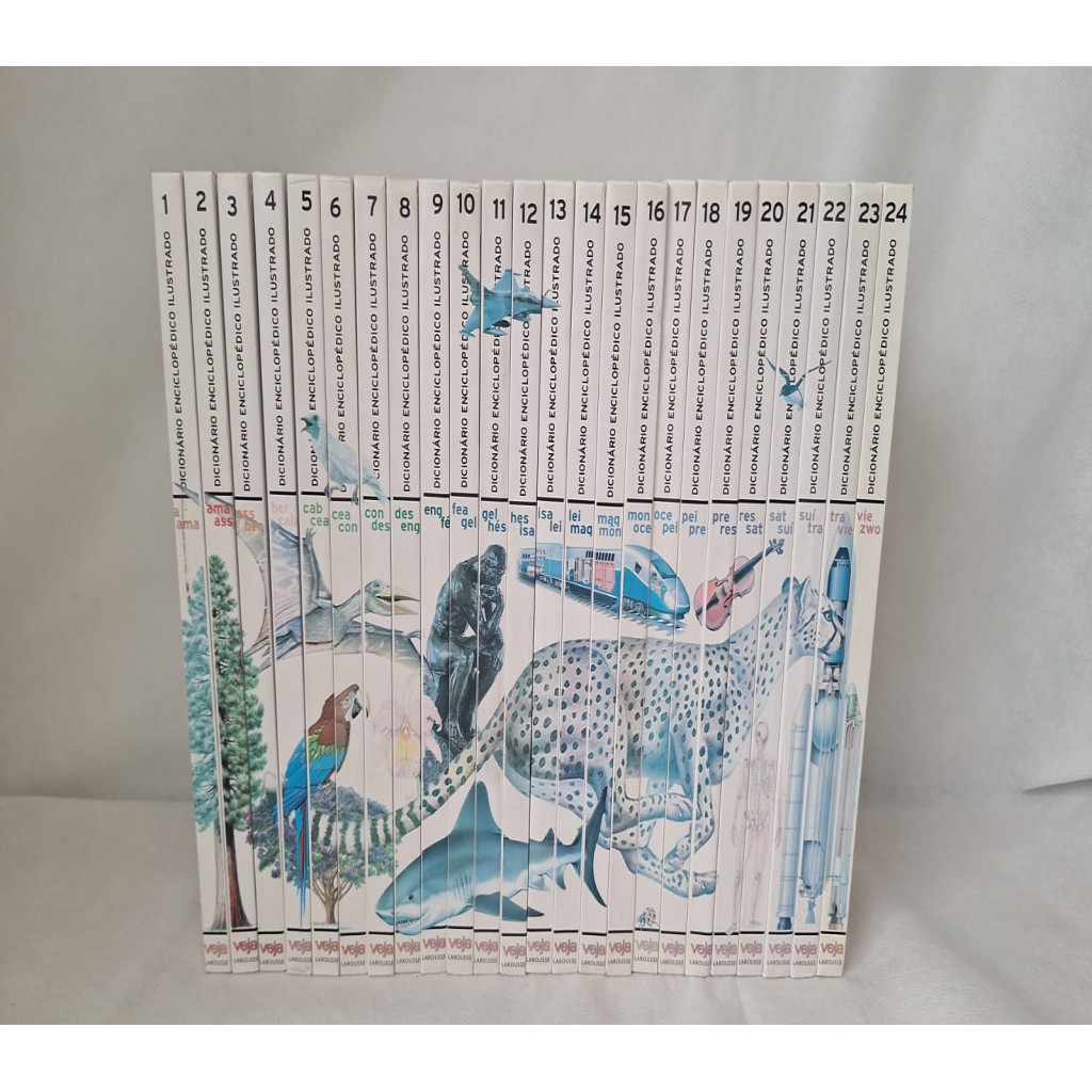 Coleção Dicionário Enciclopédico Ilustrado Veja Larousse - 24 Volumes autor Eurípedes Alcântara
