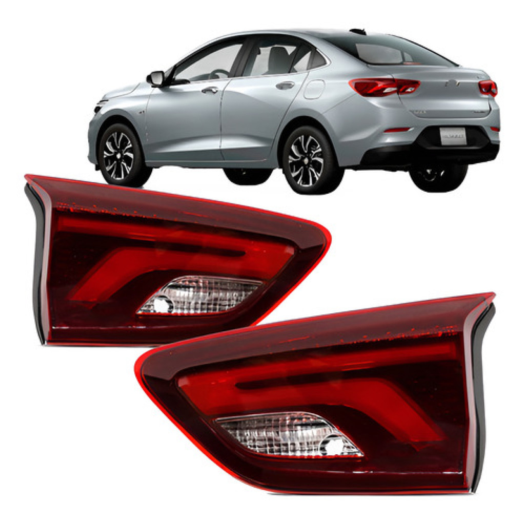 Par Lanterna Traseira GM chevrolet Onix 2020 2021 2022 2023 Sedan porta Mala Com Led referencia de mercado, produto novo