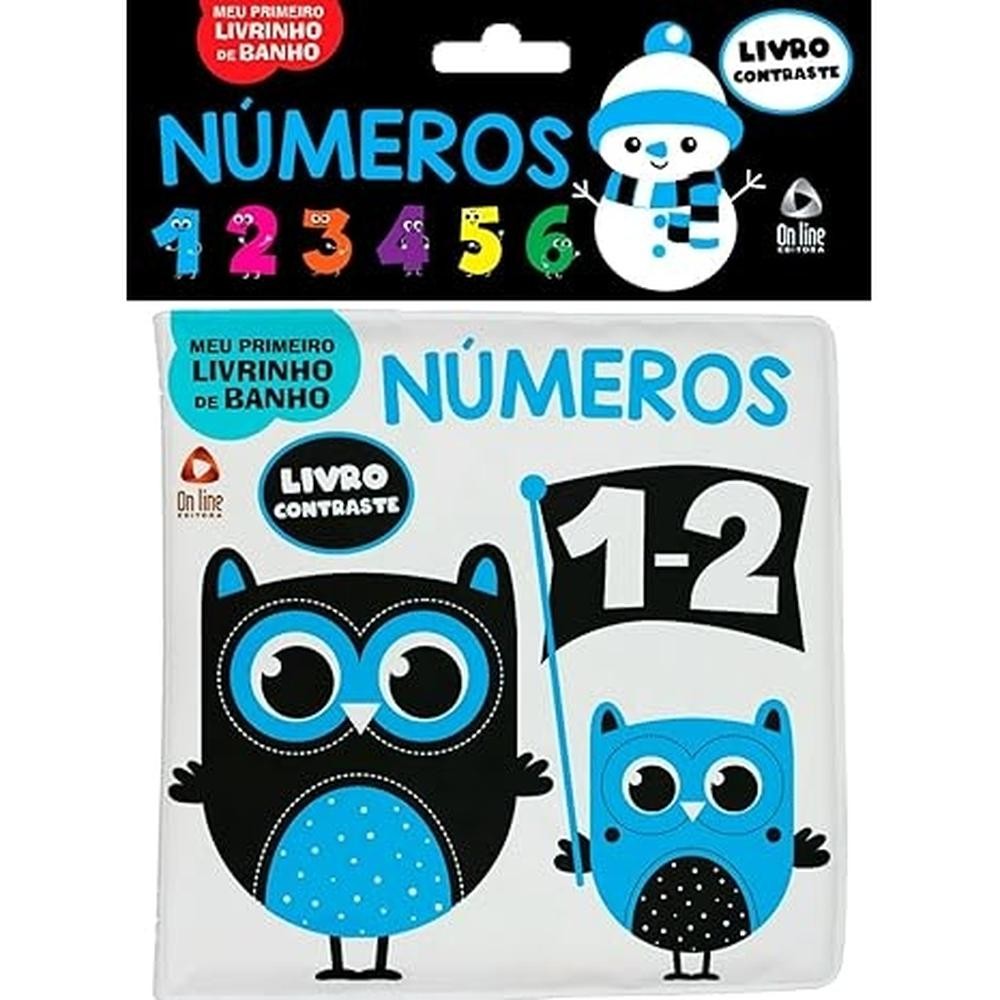 Meu Primeiro Livrinho de Banho Contraste - Números em Oferta na Shopee