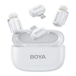 Boya Microfone Sem Fio Mini-13 Lapela Android/Ios Branco