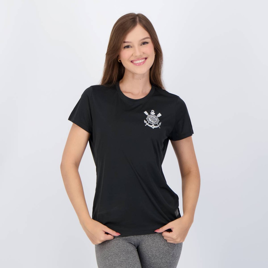 Camisa Corinthians Feminina Preta