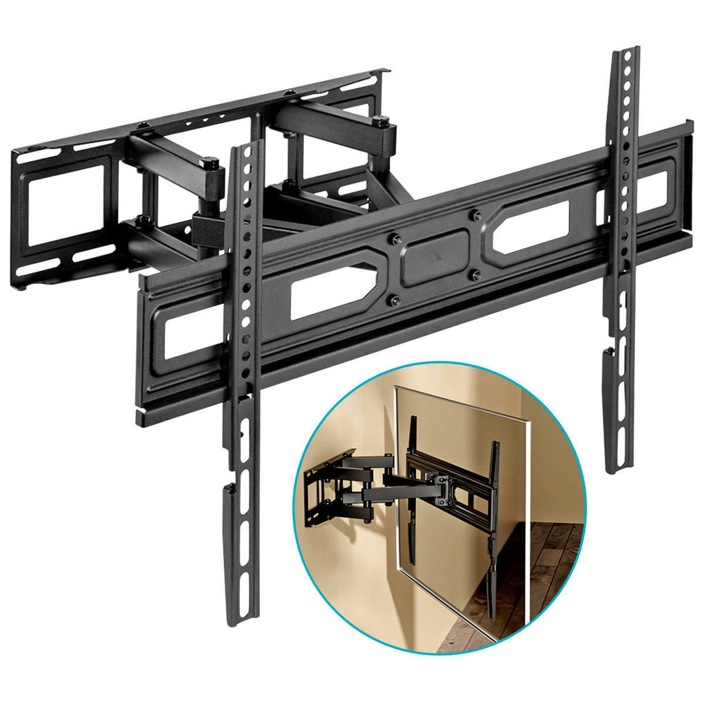 Suporte Articulado para Televisão 37" a 80" até 40kg em Aço Inclinação Lateral e Vertical Clanm CS41