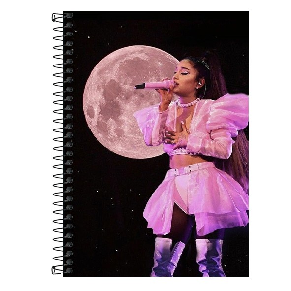Caderno Ariana Grande - 1, 10 e 20 matérias em Oferta na Shopee