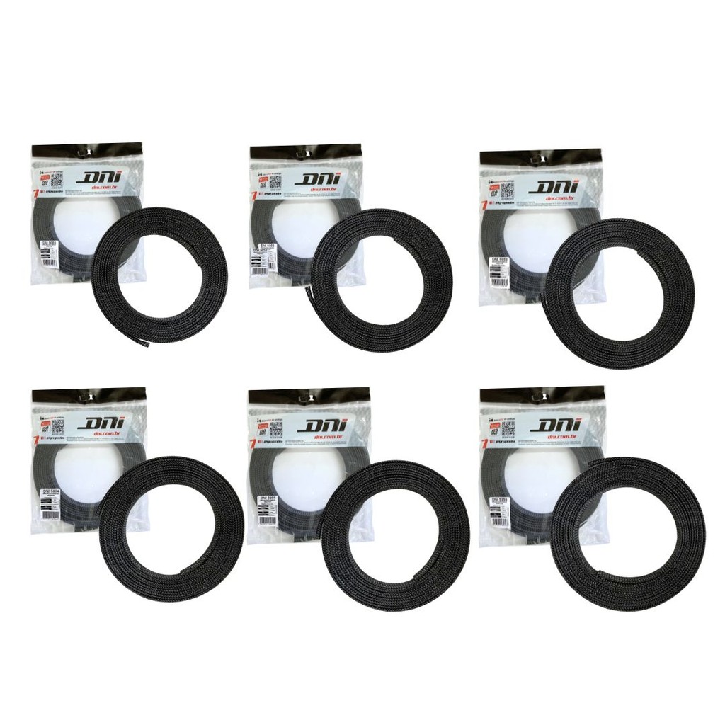 Kit Malha Nautica Expansiva Expansivel para Multicabo 3mm 6mm 8mm 10mm 12mm 16mm 5 M cada Antichama