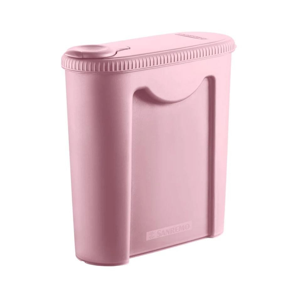 Porta Ração Rosa 2,35L Pet Sanremo em Oferta na Shopee