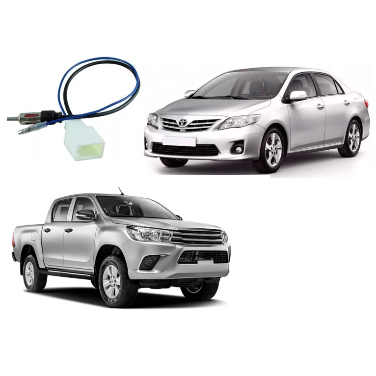 Plug Conector Adaptador Antena Original Toyota Hilux Corolla Camry Etios