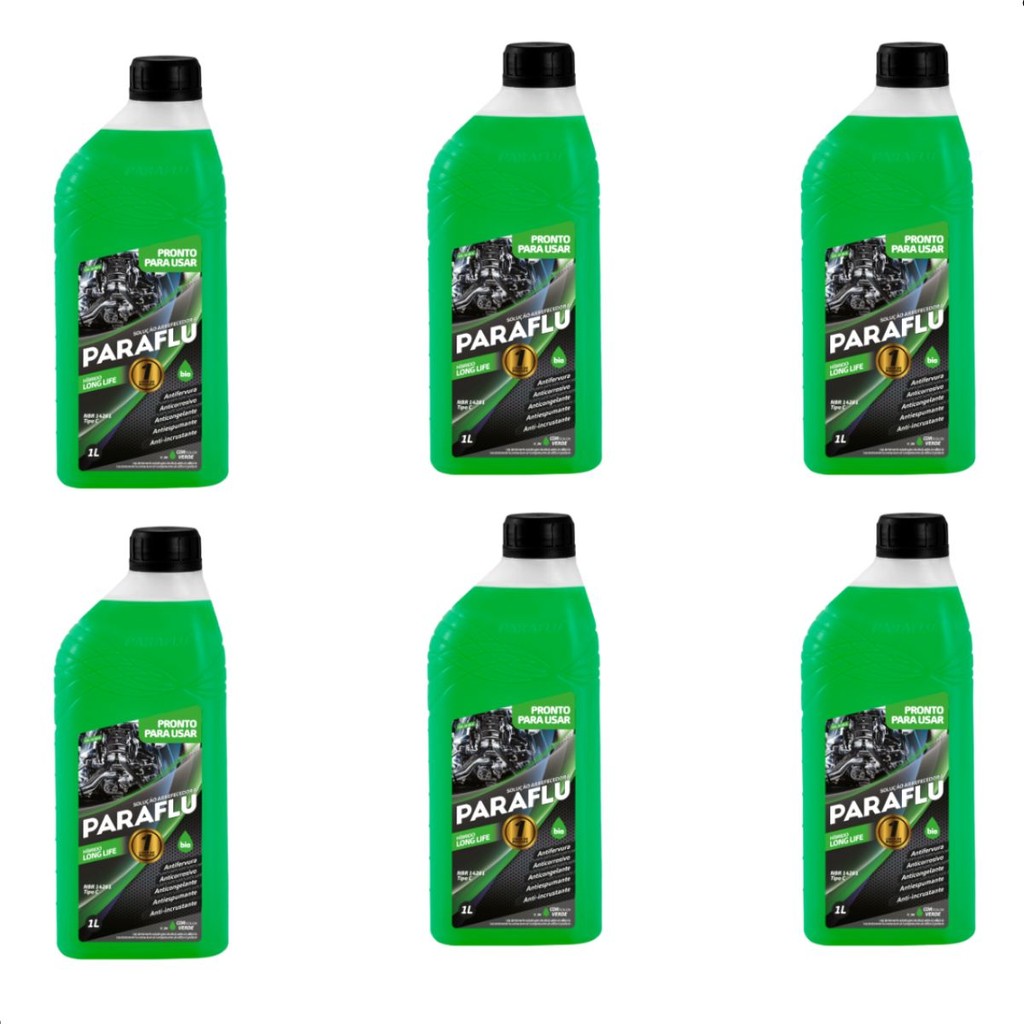 Kit 6 Aditivo Radiador Verde Sonata Hb20 Elantra