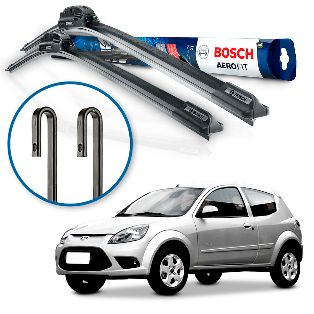 Par Palheta Limpador Parabrisa Bosch Ford Ka 1997 98 99 00 01 02 03 04 2005 2006 2007 2008 2009 2010 em Oferta na Shopee