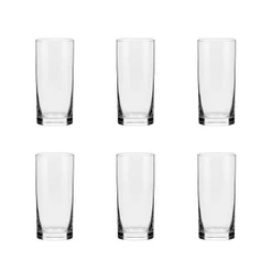 Jogo de 6 Copos De Cristal 300 Ml Flat Classic