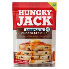 Massa Hungry Jack Waffles E Panquecas Mix Com Gotas Chocolate 198g