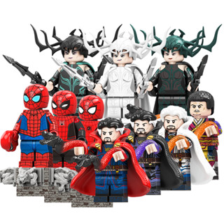 Heróis Figuras Homem-Aranha Peter Parker Hela Dr Estranho Wong Blocos De Construção Brinquedos Para Crianças em Oferta na Shopee