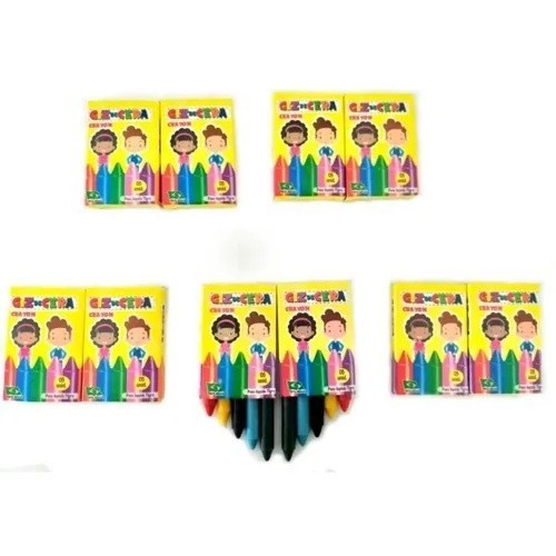 20 Cxs Mini Giz De Cera 05 Cores em Oferta na Shopee