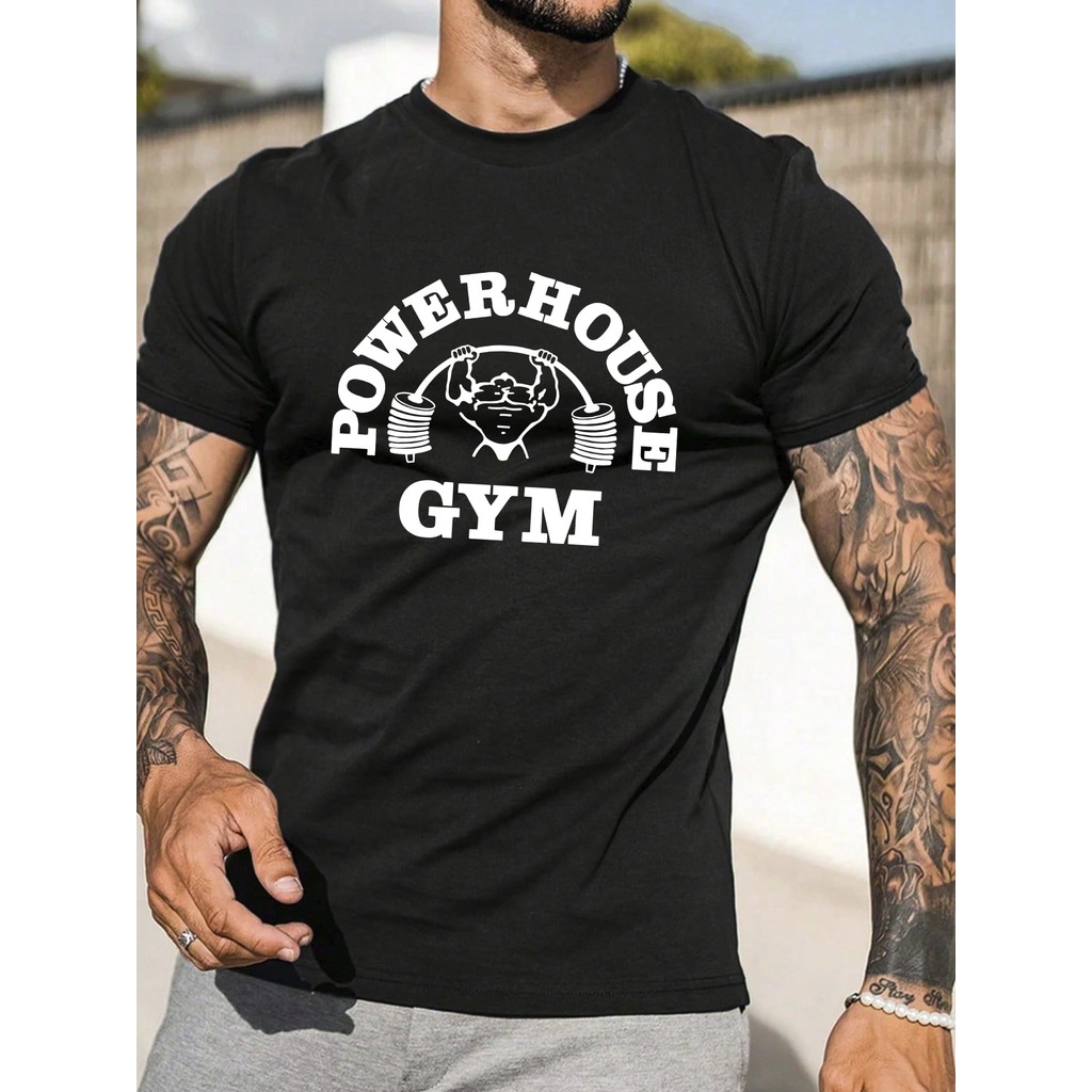 Camiseta Powerhouse Academia Gym Musculação Camisa  Unissex Masculino Feminino   Streetwear
