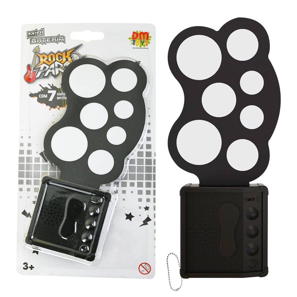 Mini Bateria Eletrônica Infantil Portátil Com 7 Sons De Bateria Para Estimular A Criatividade

 - Dm Toys