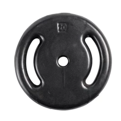 Anilha Emborrachada 20Kg Ferro Fundido PVC S27 Preto Acte