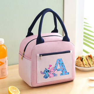 Stitch Lunch Bag A Z Cartoon Impresso Meninos E Meninas Grande Capacidade Isolamento De Filme De Alumínio Lancheira Esco em Oferta na Shopee