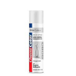 Tinta Spray Branco Brilhante 400ml Todas Uso Geral Secagem Rápida