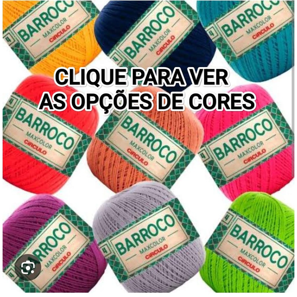 Barbante Barroco Maxcolor 200g N 4 em Oferta na Shopee