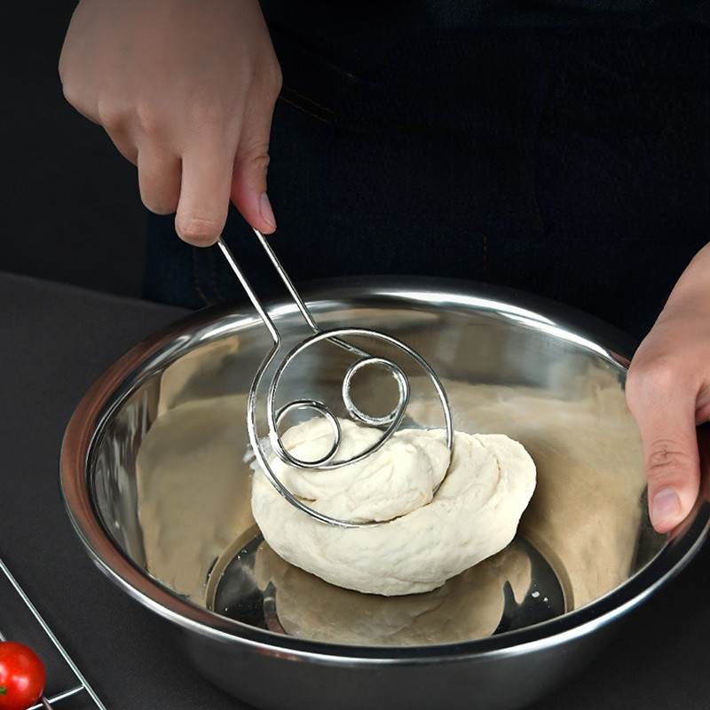 Misturador Mixer Batedor Inox Manual Farinha E Ovos em Oferta na Shopee