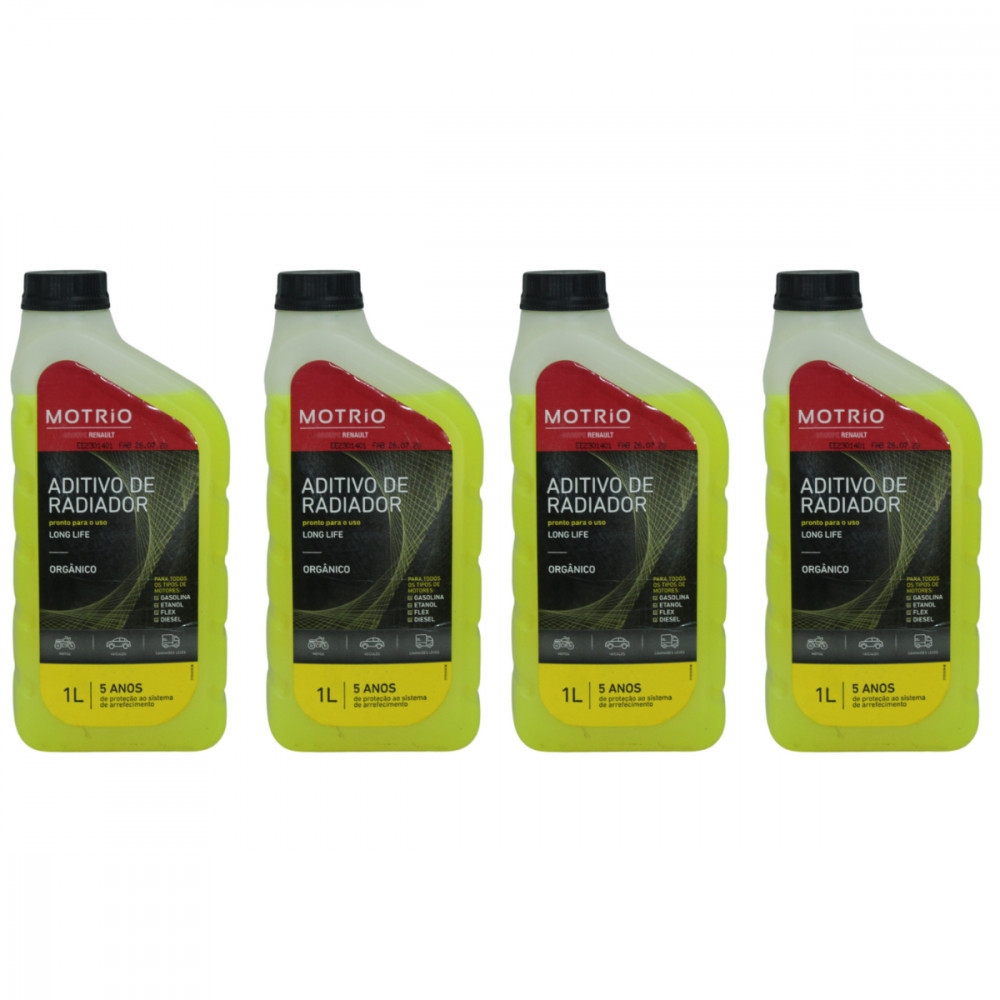 Kit 4 Litros Aditivos De Radiador Motrio Renault em Oferta na Shopee