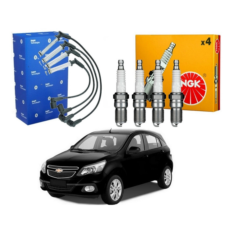 Kit Vela Cabo Ngk Agile 1.4 2014 - Spare Parts and Accessories for Vehicles