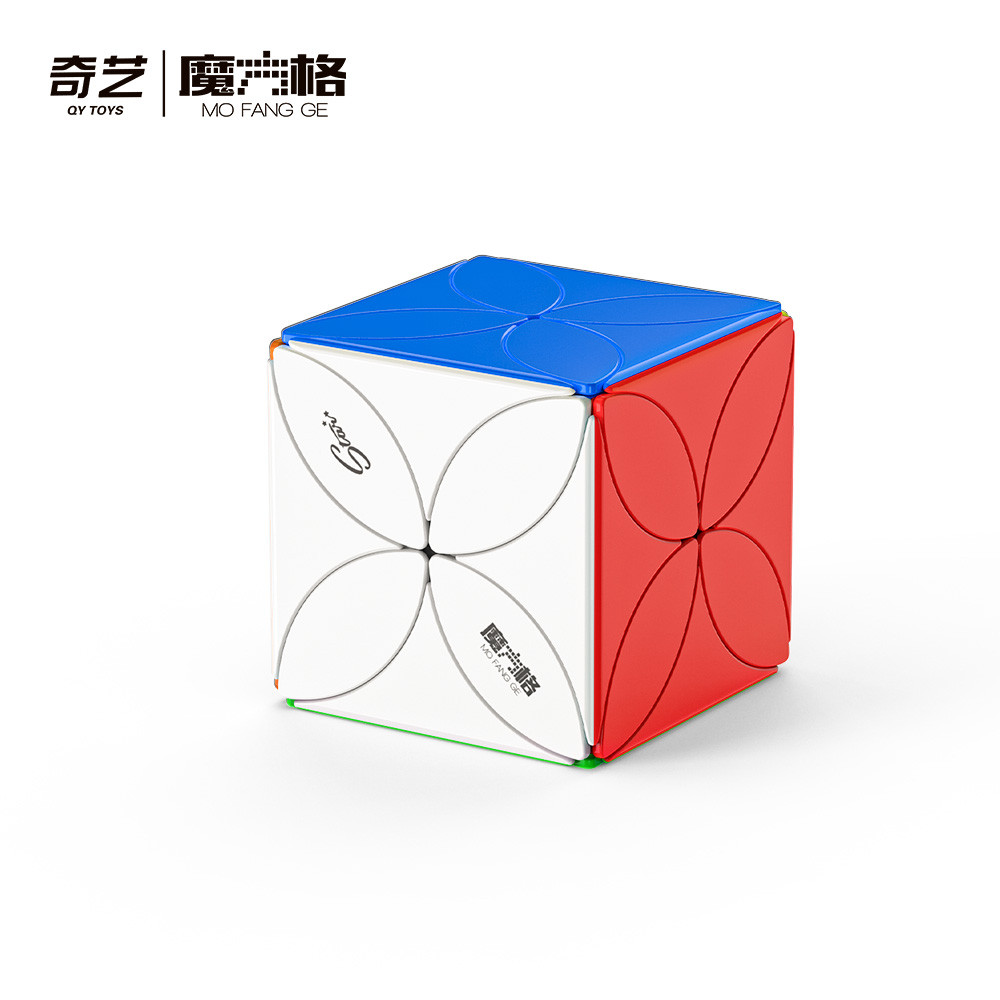 QIYI Trevo Cubo Sem Adesivos Profissional Mágico Quebra-Cabeça Brinquedo Educativo