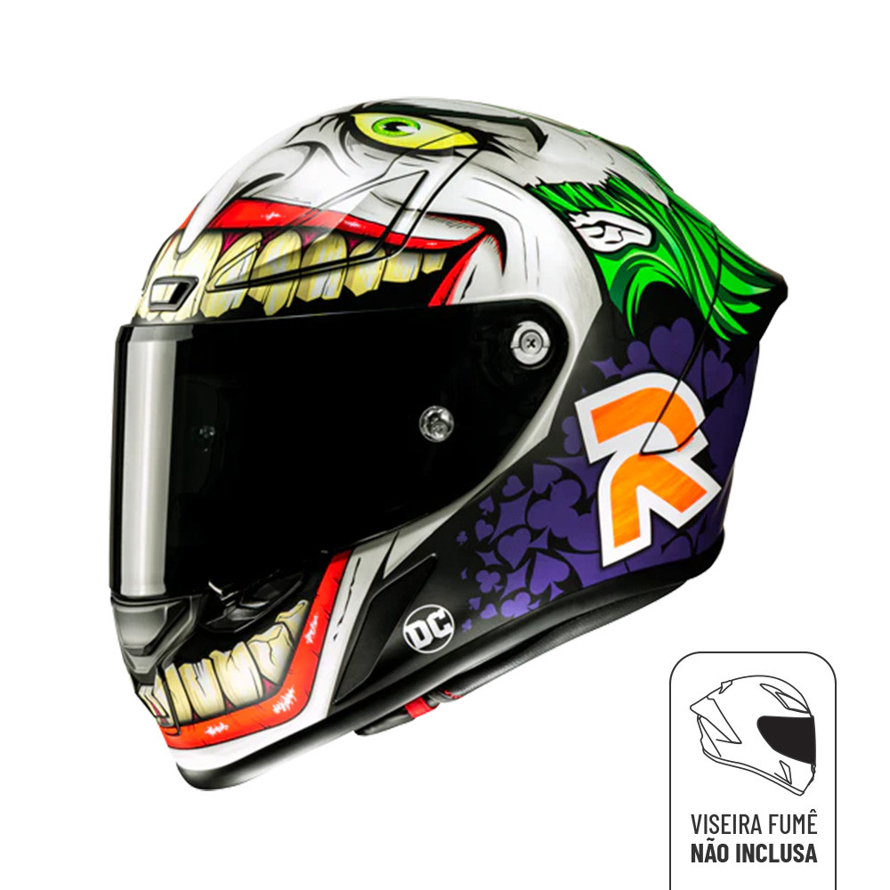 Imagem Capacete Hjc Rpha 1/ Rpha 11 Joker Dc Comics