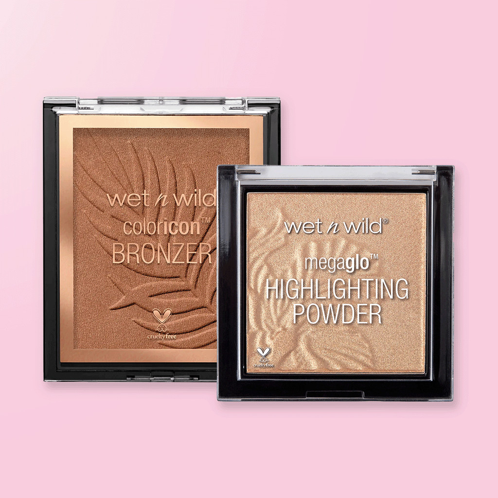 Kit Bronzer em Pó Color Icon + Iluminador Mega Glo - Beauty