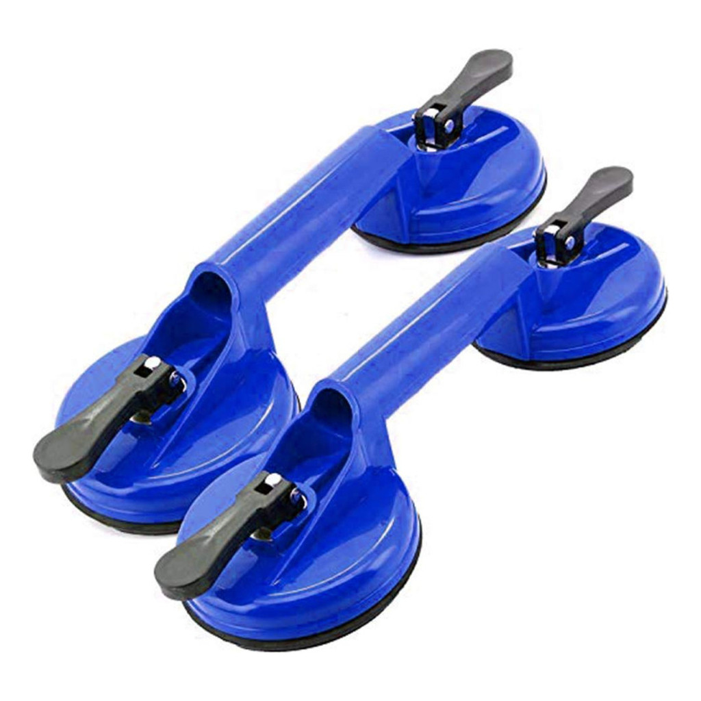 Kit 2 Ventosa Dupla Vácuo 150kg Forte Porcelanato Mármore