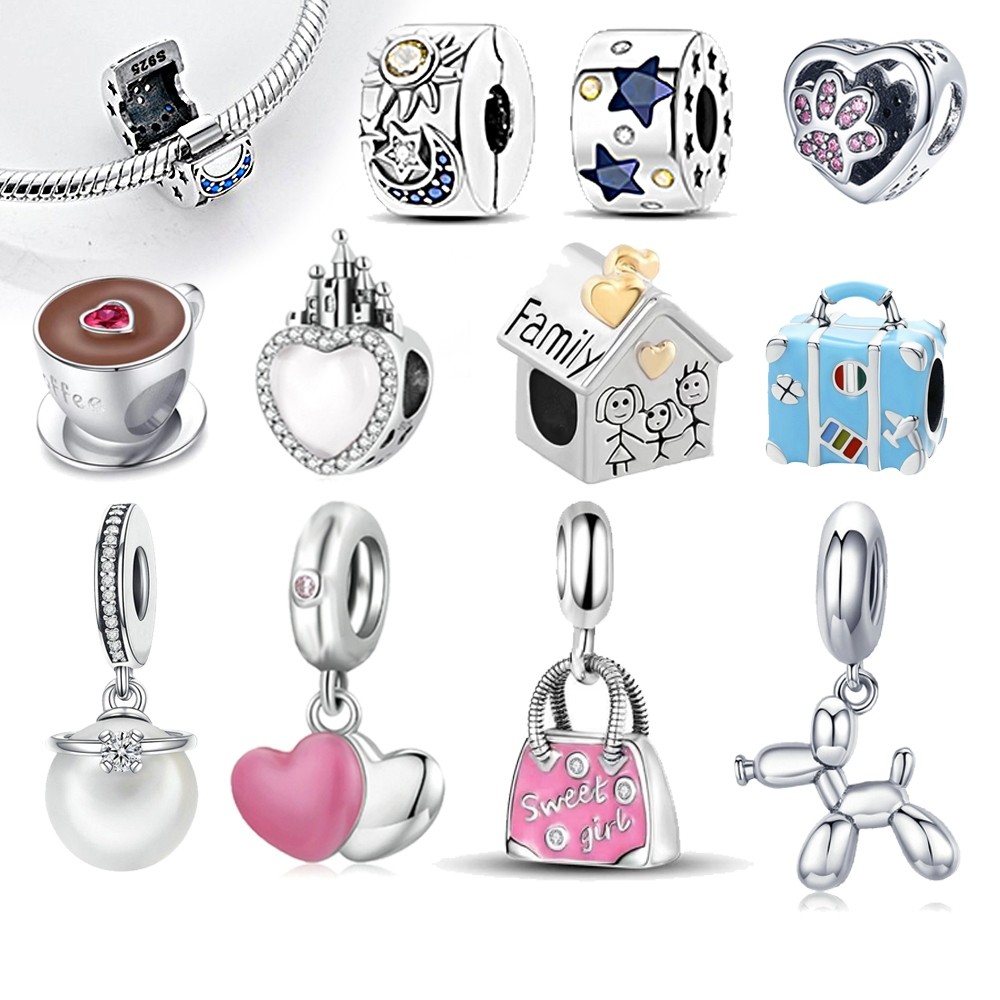 Berloque Prata 925 Pingente Charme Bijuteria Série Harry Potter Encanta Jóias Charms Pulseira DIY