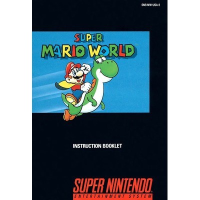 Mini manual/poster de jogo de snes