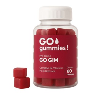 Pré-Treino Gummies GO Gim com Pó de Beterraba 60 Gomas em Oferta na Shopee