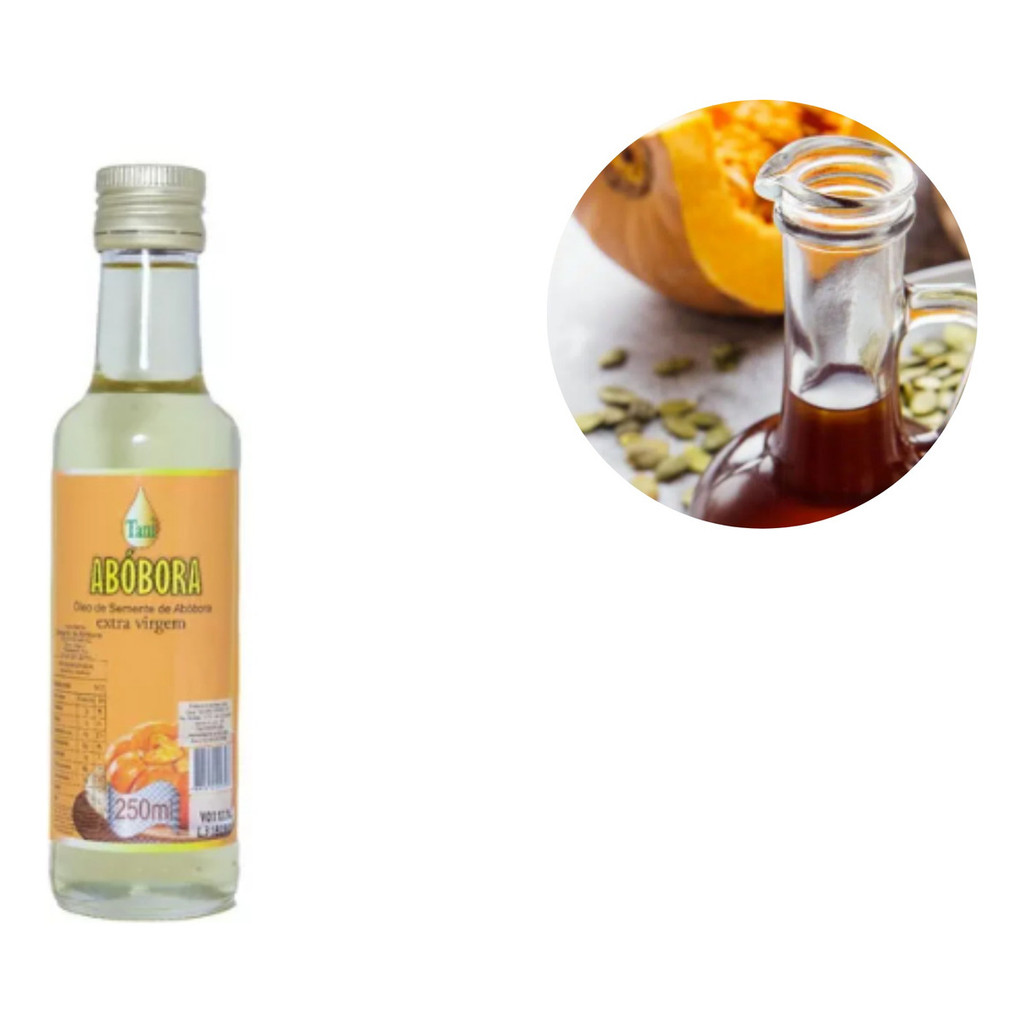 Óleo De Semente De Abóbora Extra Virgem 250ml - 100% Natural - Tani