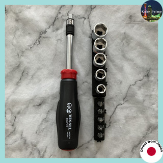VESSEL Electric Ball Grip Driver Plus-Edição Premium Com Interruptor De 3 Modos E 1 Bit Incluído (Várias Cores)