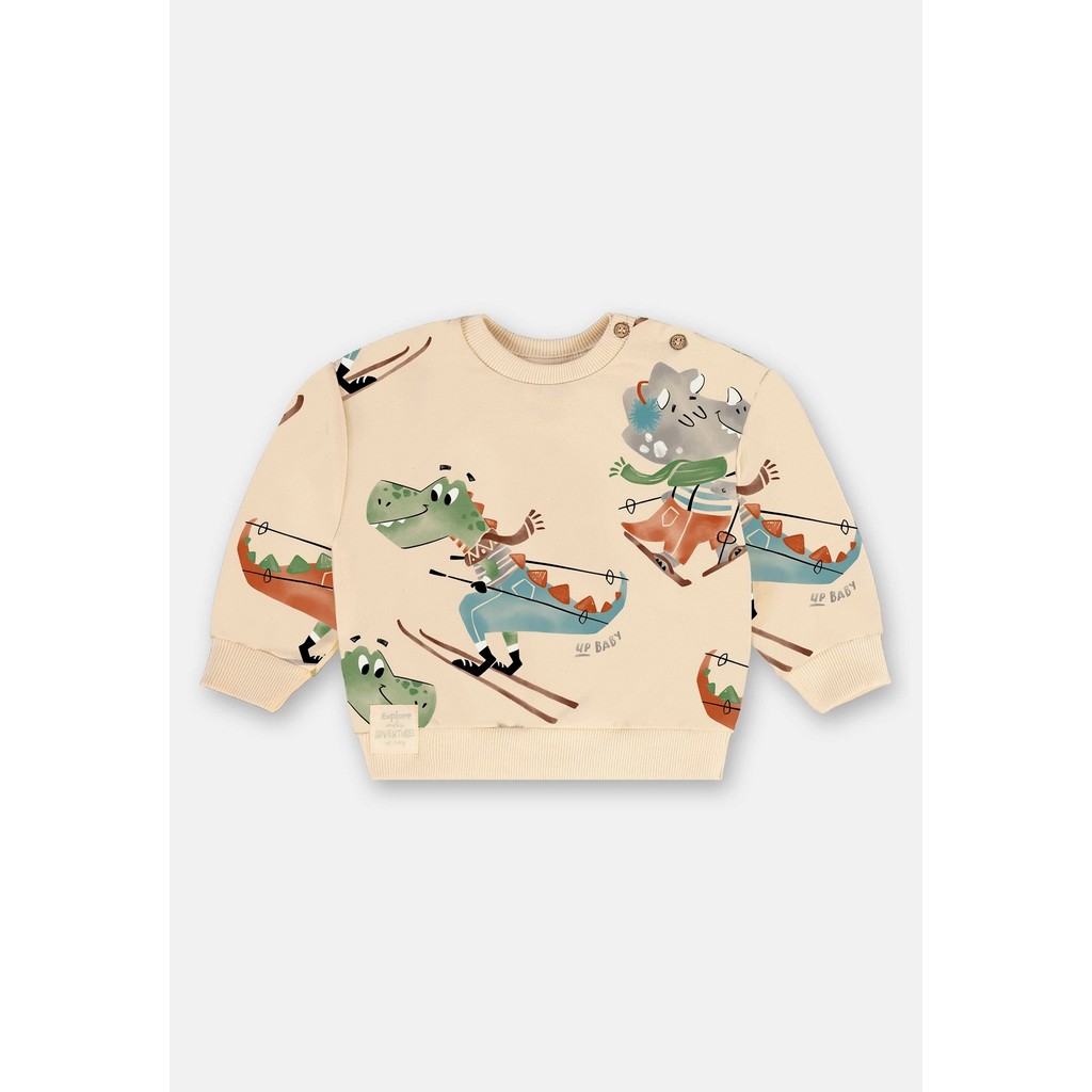 Conjunto para Bebê Menino em Moletom Blusa e Calça Up Baby · foto 2