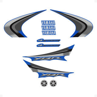 Adesivos Compativel Yamaha Ybr 125 2008 Moto Azul + Logos em Oferta na Shopee