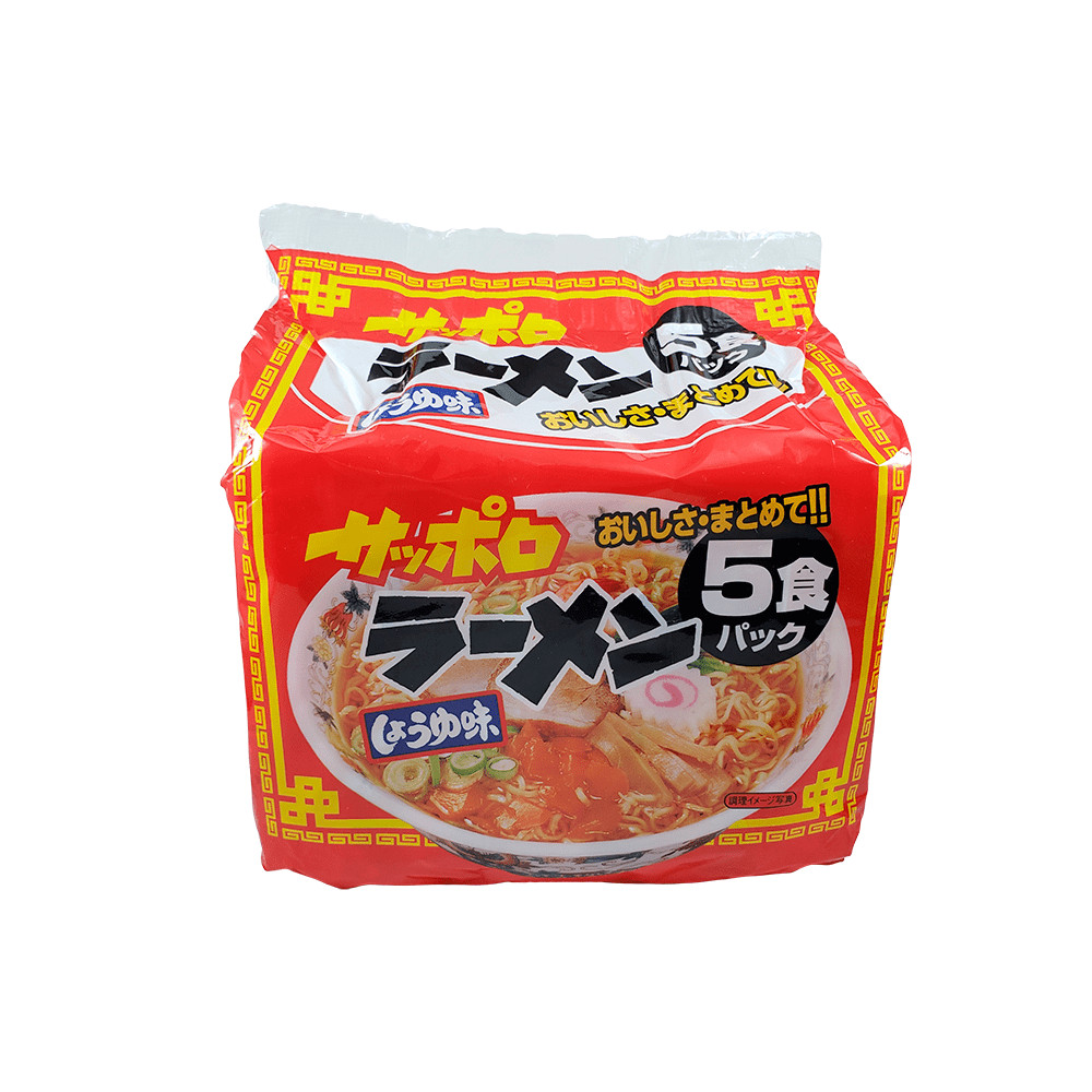 Lamen Japonês Sapporo Ramen Sunaoshi sabor Shoyu 5 Unidades