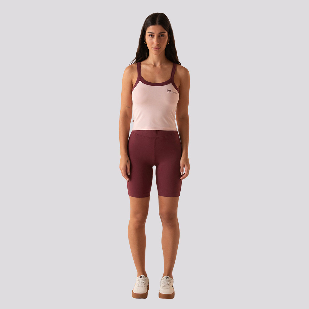 Detalhes do Shorts Fila Mid Life Core Feminino Vinho