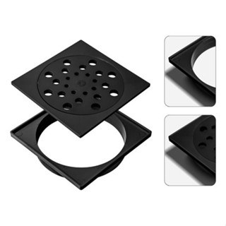 Ralo Grelha Quadrado Para Banheiro Preto 10x10 Anti Odor Abre e Fecha Com Caixilho Tampa Removível em Oferta na Shopee