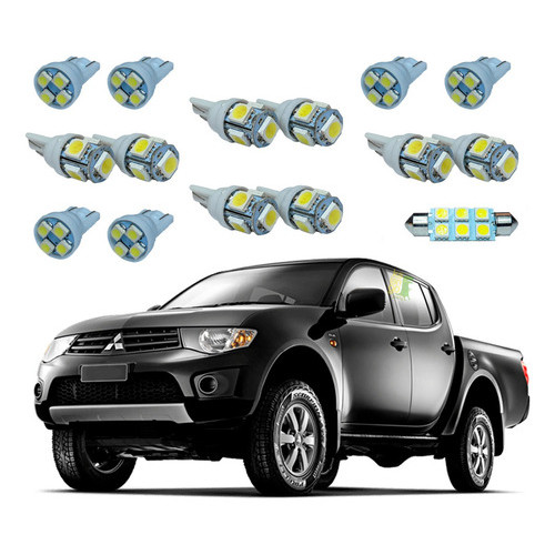 Mitsubishi L200 Triton Kit Led Interno Externo Porta Ré Top