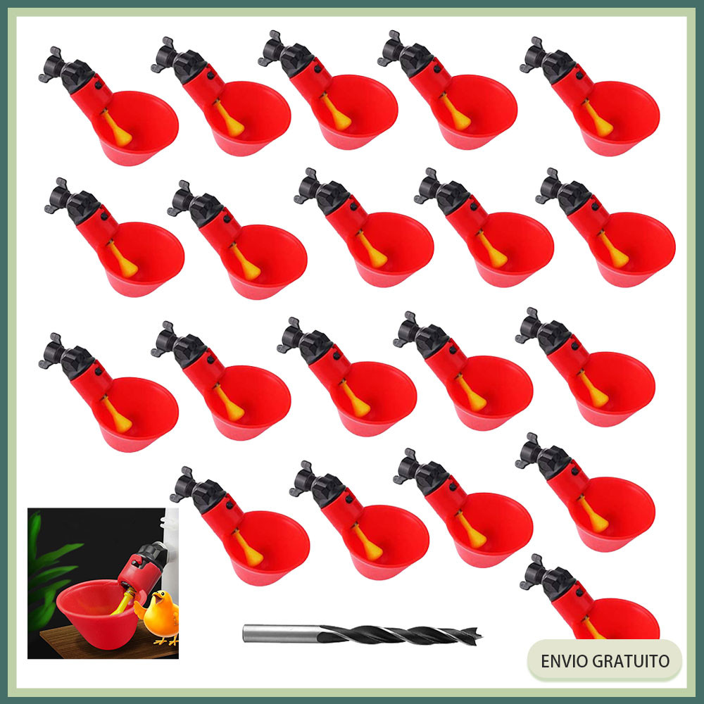 Comedouro de água para aves domésticas Regador automático Galinha Pato Ganso Pombo Codorniz Regador de aves