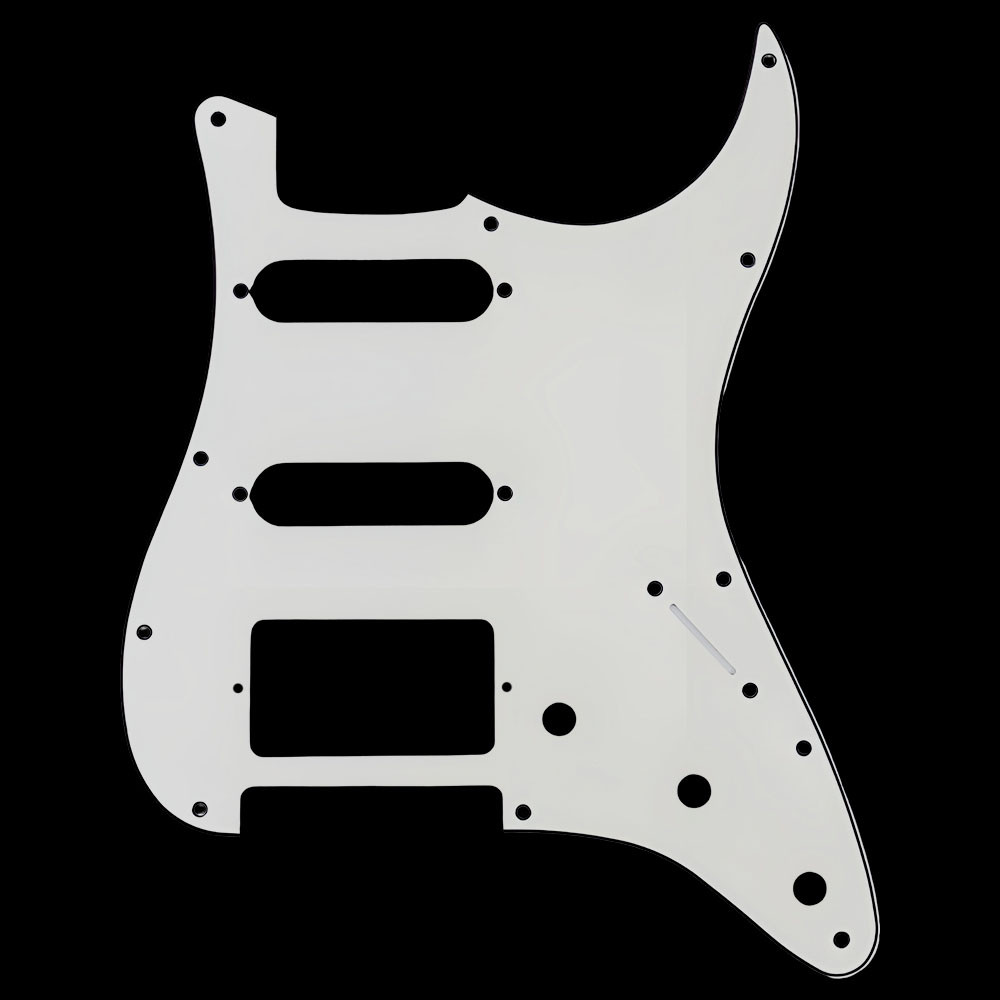 Tampa Escudo 3 Ply Com Blindagem Para Guitarra Stratocaster SSH 11 Furos