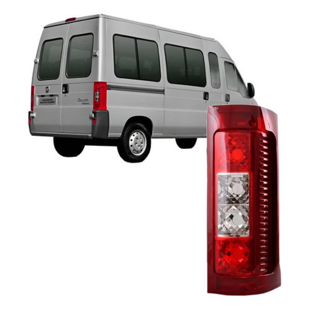 Lanterna Fiat Ducato Cargo Multijet 2005 2006 2007 2008 2009 2010 2011 2012 2013 2014 2015 2016  2017 Bicolor .
