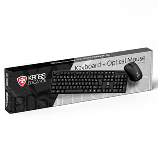 Kit Teclado E Mouse Com Fio USB Kross Elegance Keyboard E Optical Mouse Lacrado Envio Imediato NF BR em Oferta na Shopee