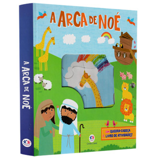 A Arca de Noé | Com Quebra Cabeça e Livro de Atividades em Oferta na Shopee